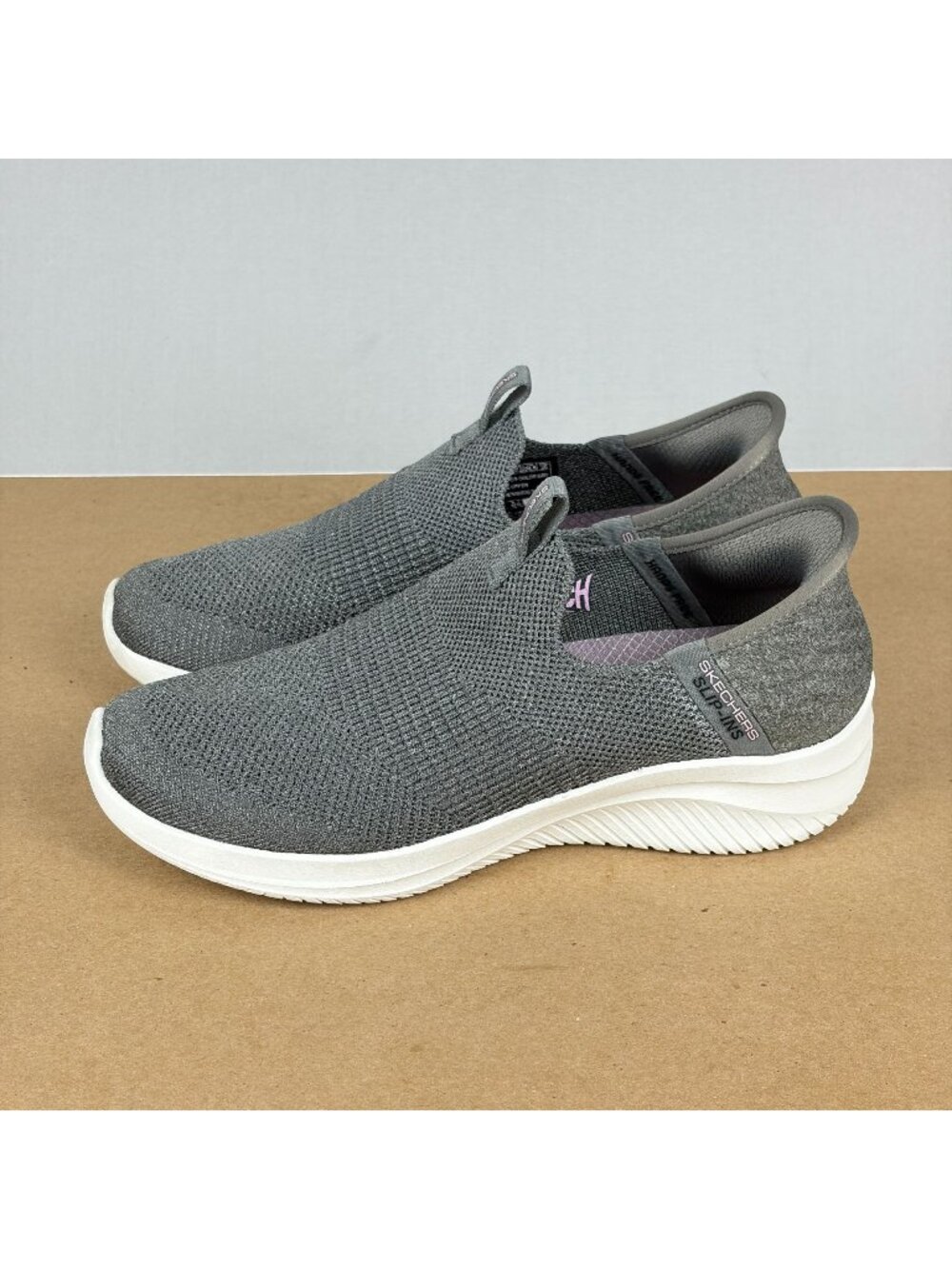 Skechers Slip-Ins Ultra Flex 3.0 Smooth Step Casual Shoes Womens 7.5 Gray